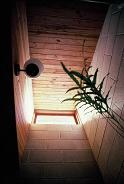 Bathroom clerestory on Winter morning